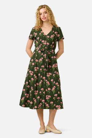Princess Highway - Goldie Daisy Midi Dress - green