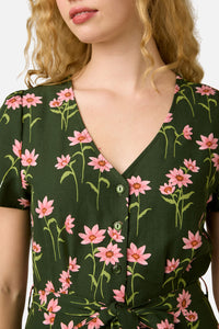 Princess Highway - Goldie Daisy Midi Dress - green