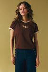 Princess Highway - Sweet Dog Printed Tee - chocolate