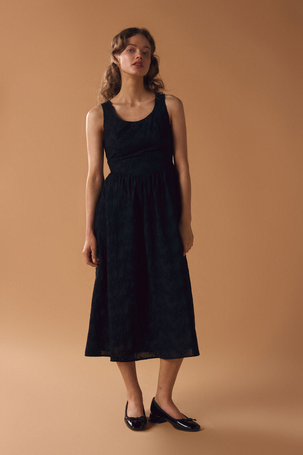 Princess Highway - Bethany Broderie Midi Dress - black