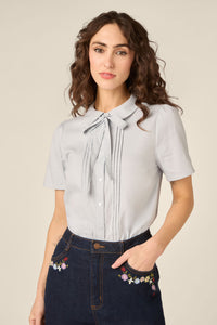Princess Highway - Lizzy Short Sleeve Blouse - blue