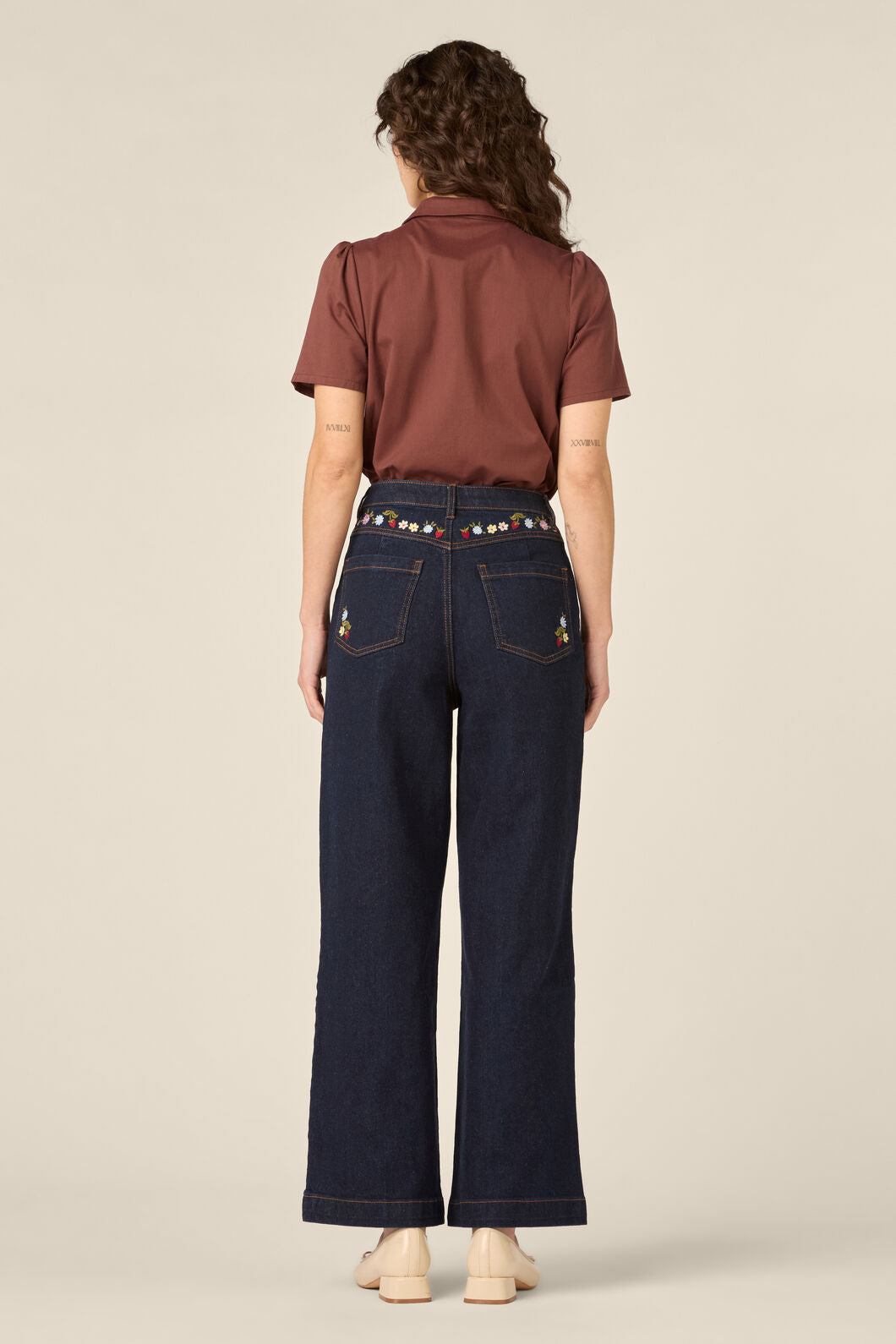 Princess Highway - Lizzy Short Sleeve Blouse - chocolate
