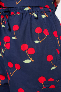 Princess Highway - Sweet Cherry Scrub Set - navy