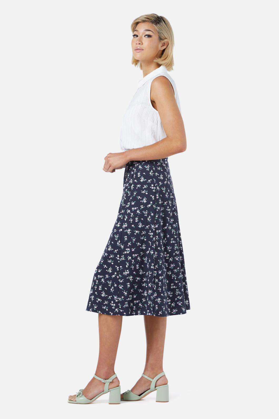 Lila Ditsy Midi Skirt – Dangerfield NZ