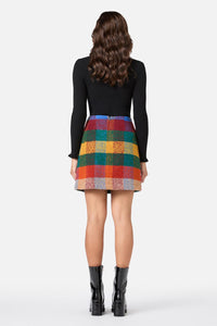Princess Highway - Milly Bright Check Skirt - bright-check