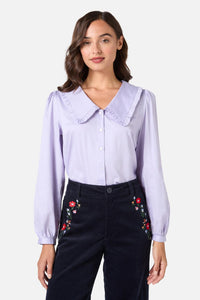 Princess Highway - Sherry Cute Collar Blouse - lilac