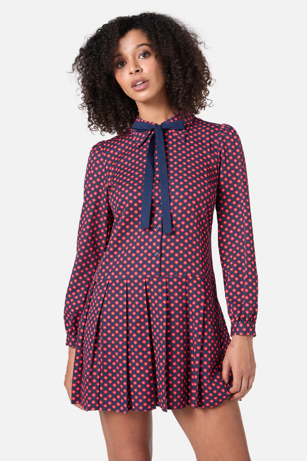 Princess Highway - Flora Geo Shirt Dress - red