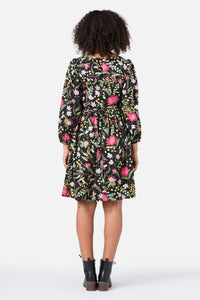 Princess Highway - Opal Native Smock Dress - black