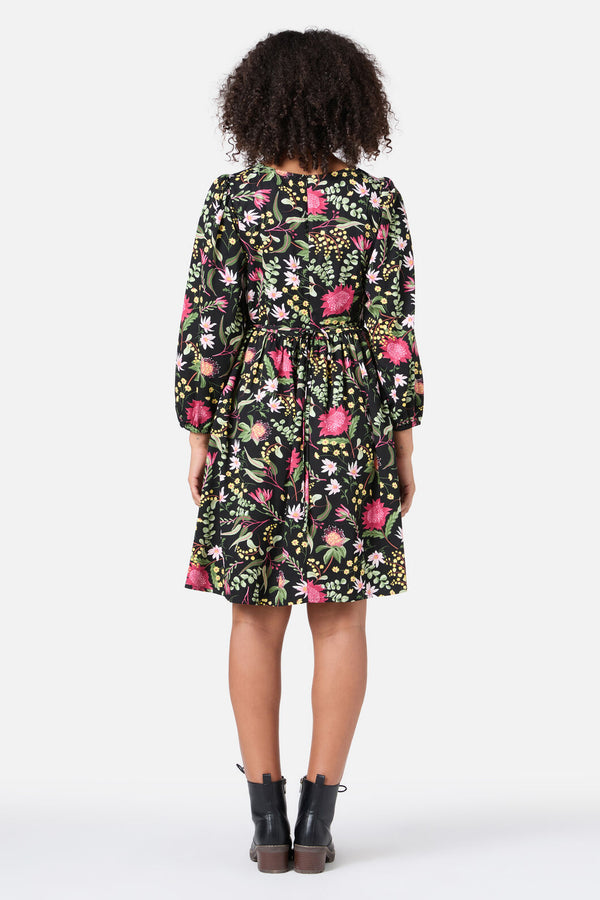 Princess Highway - Opal Native Smock Dress - black