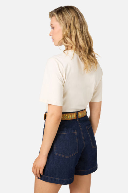 Princess Highway - Buttercup Embroidery Belt - tan