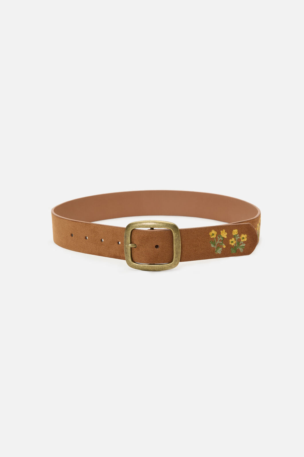 Princess Highway - Buttercup Embroidery Belt - tan