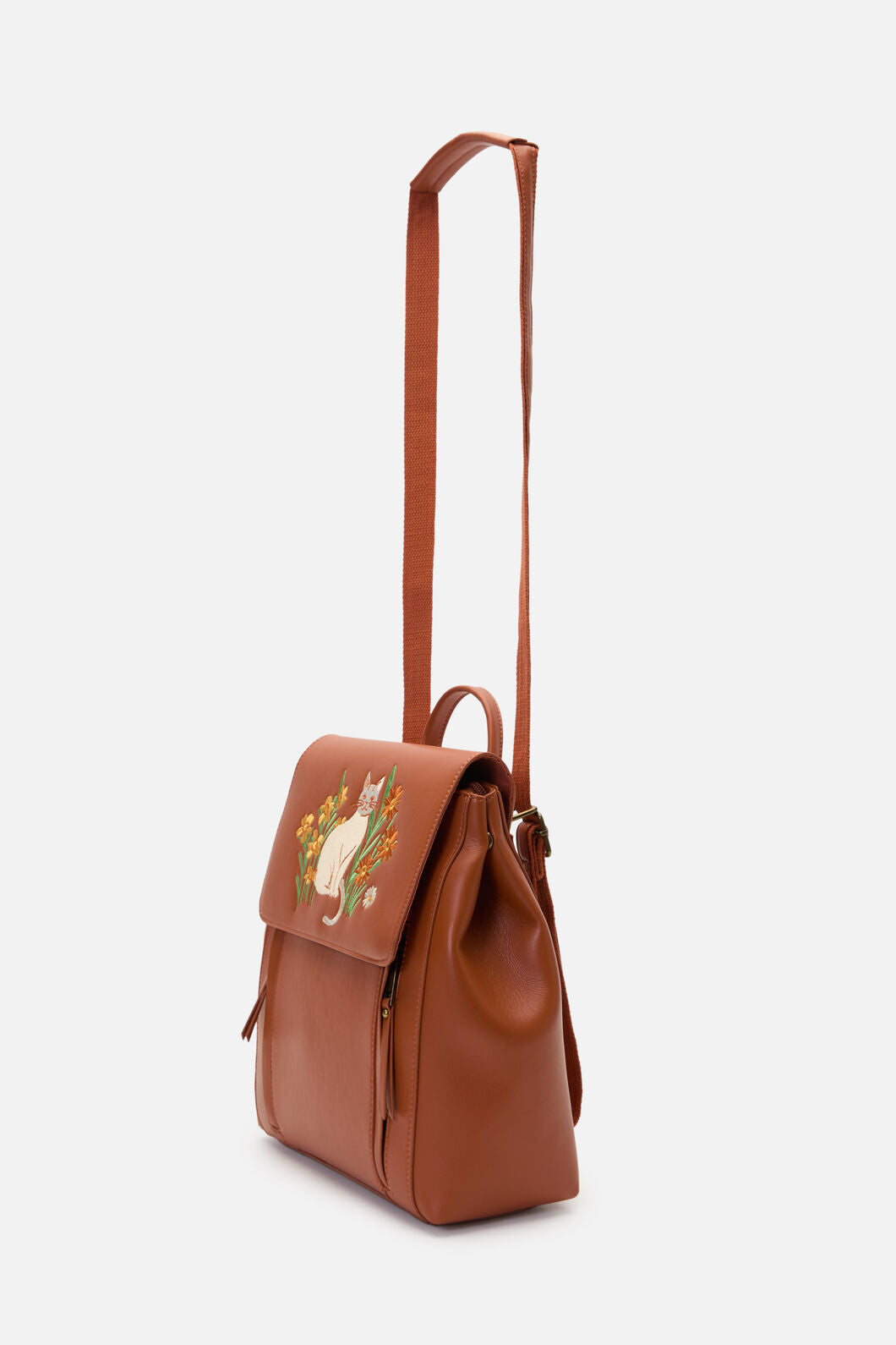 Princess Highway - Cat & Flora Embroidery Backpac - tan