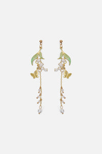 Princess Highway - Butterfly Drop Earrings - gold