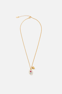 Princess Highway - Pretty Chrysanthemum Necklace - orange
