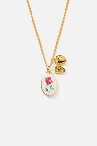 Princess Highway - Pretty Chrysanthemum Necklace - orange