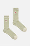Princess Highway - Pointelle and Floral Socks - sage