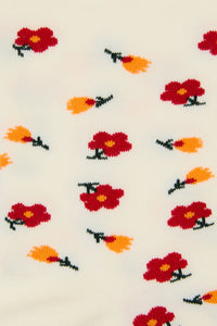 Princess Highway - White Dainty Floral Socks - white