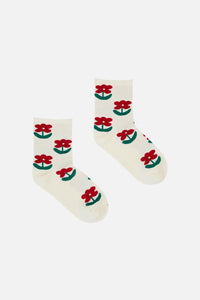Princess Highway - Daisy Stem Sock - white