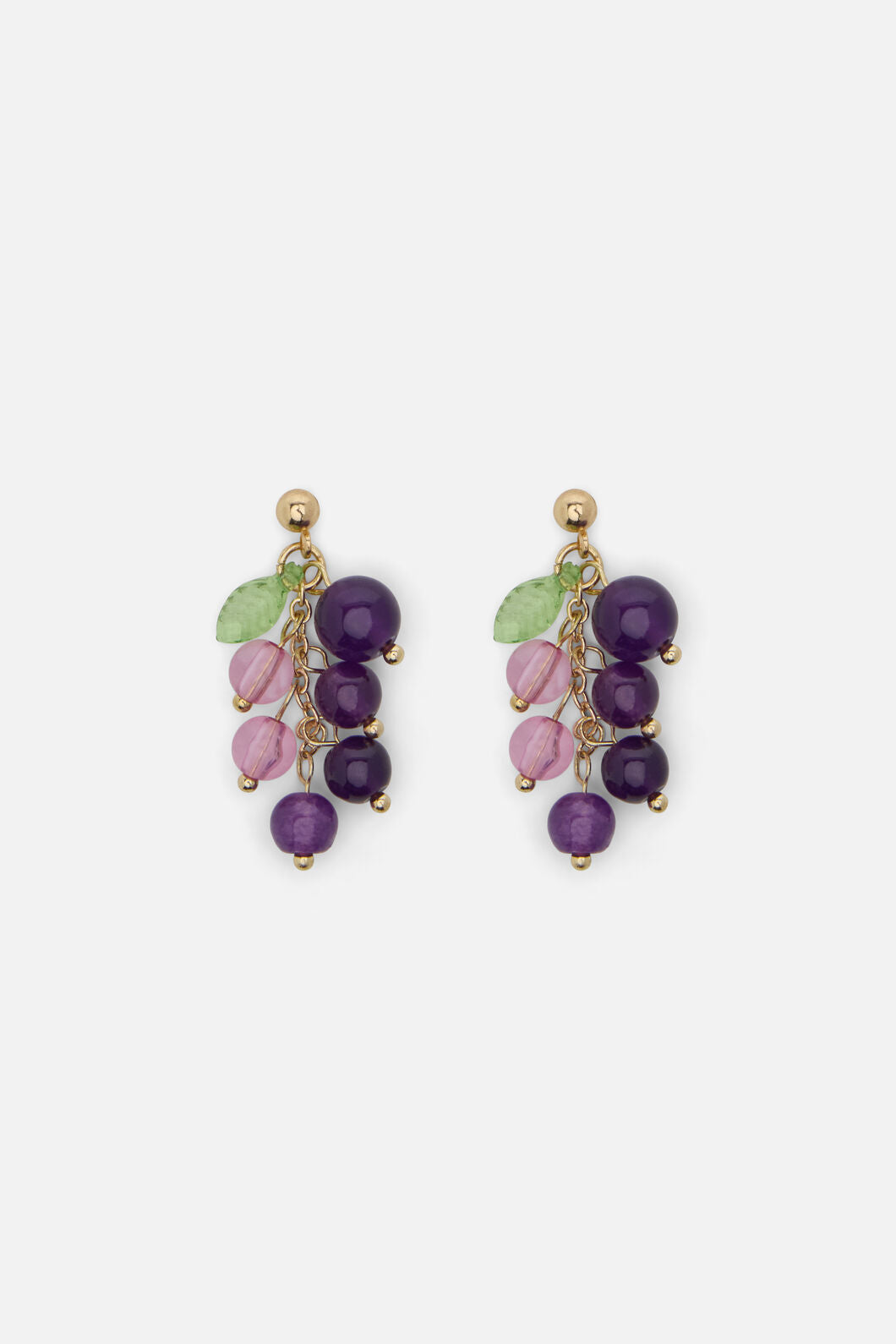 Princess Highway - Purple Grape Earrings - purple