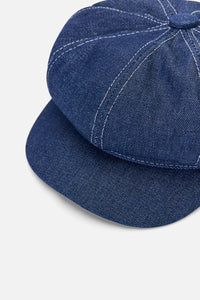 Princess Highway - Denim Page Boy Hat - navy