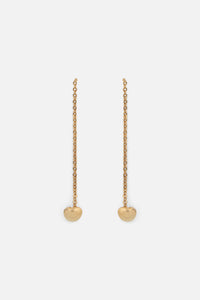 Princess Highway - Heart Drop Earrings - gold
