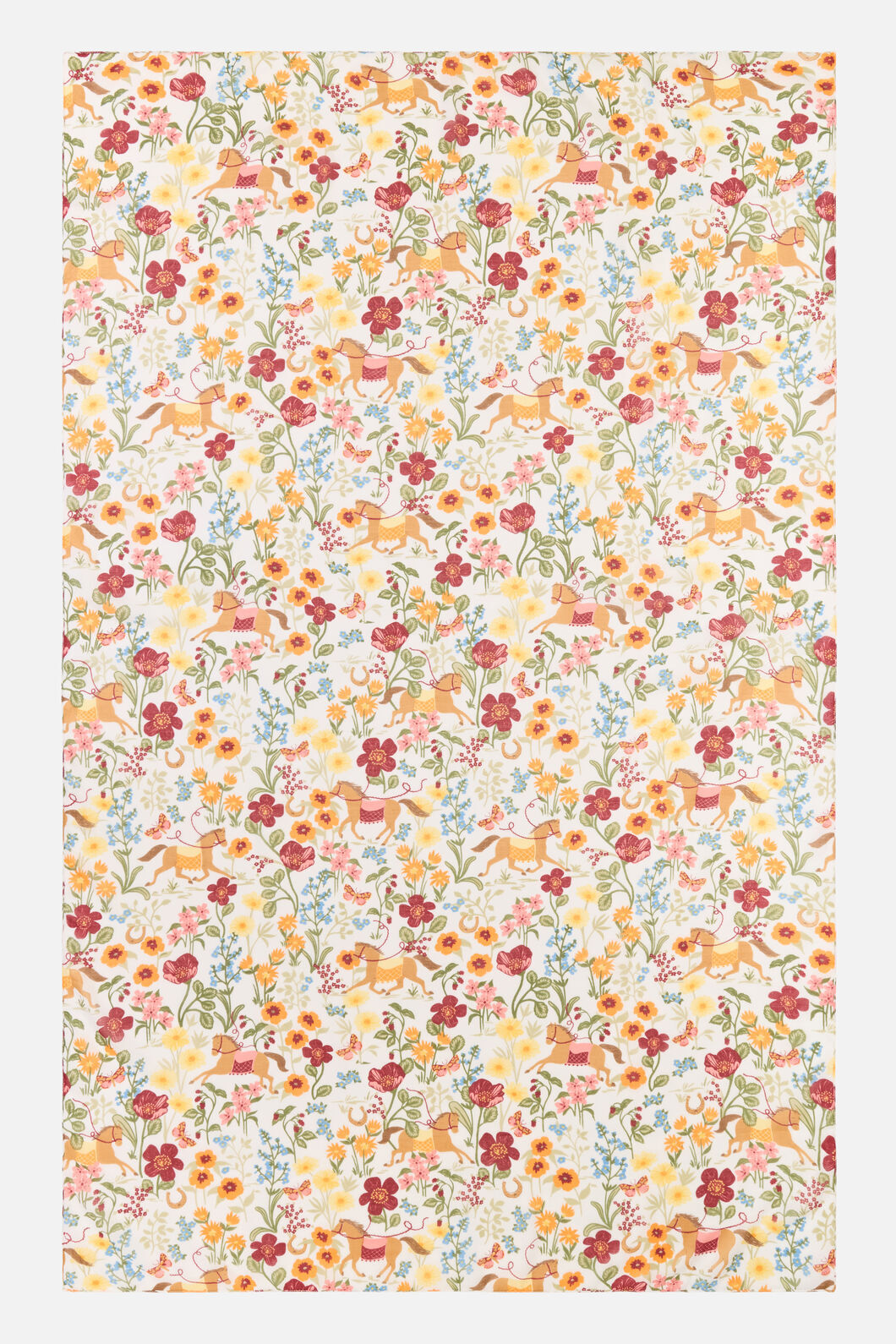 Princess Highway - Fancy Horses Soft Scarf - cream