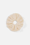 Princess Highway - Broderie AnglaiseWideScrunchie - cream