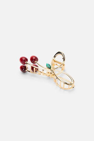 Princess Highway - Cherry Claw Clip - gold