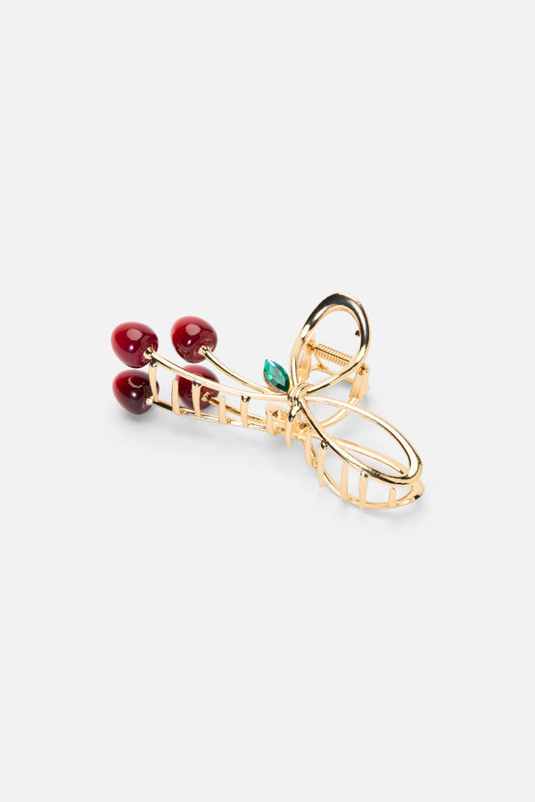 Princess Highway - Cherry Claw Clip - gold