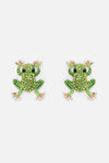 Princess Highway - Sparkle Tree Frog Earrings - green