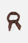 Princess Highway - Chocolate Polka Dot Scarf - chocolate