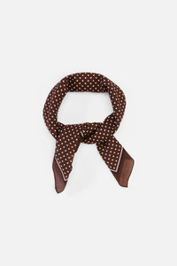 Princess Highway - Chocolate Polka Dot Scarf - chocolate