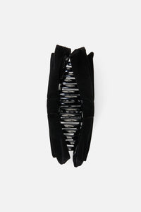 Princess Highway - Black Velvet Claw Clip - black