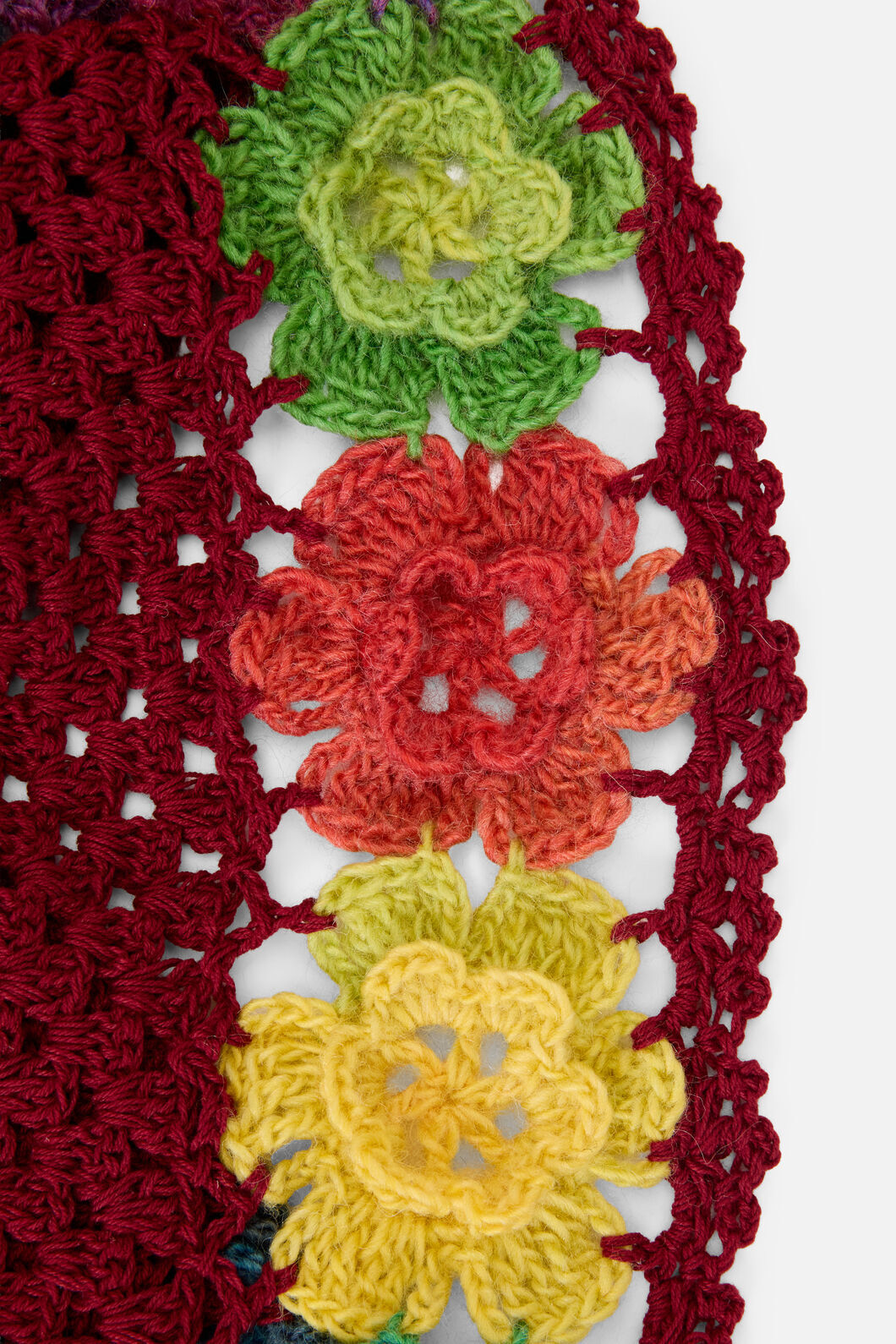 Princess Highway - Knit Flower Bonnet - plum