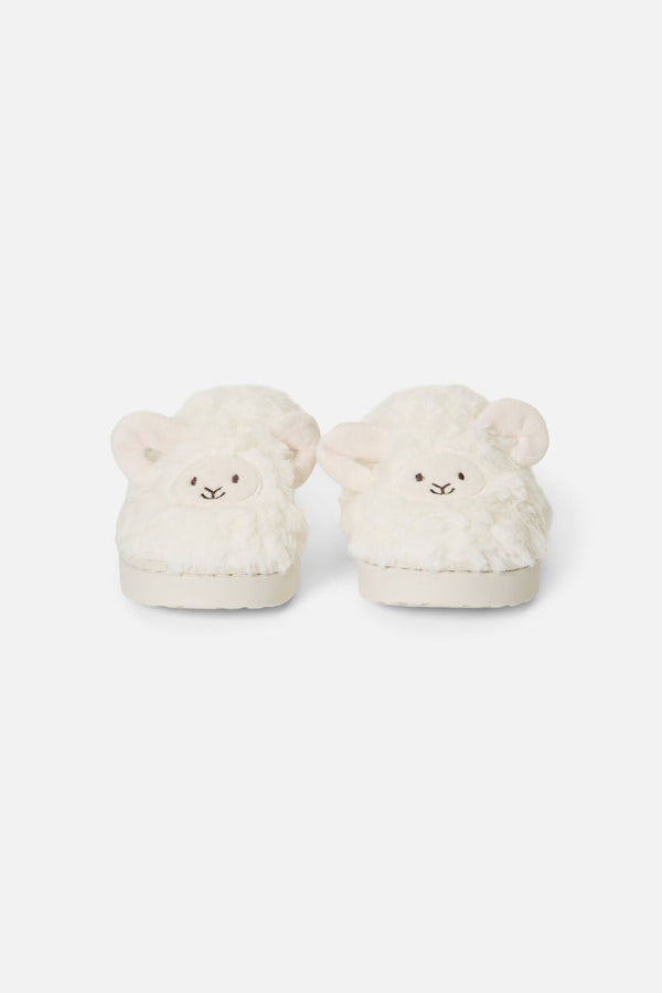 Princess Highway - Sheep Slippers - white