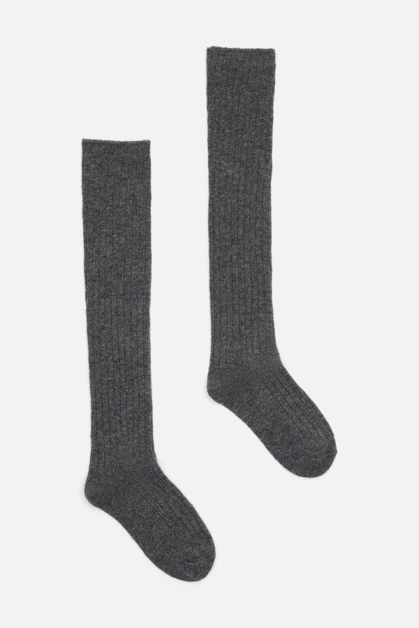 Princess Highway - Grey Long Rib Sock - grey