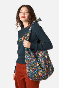 Princess Highway - Owl Cord Tie Tote Bag - teal