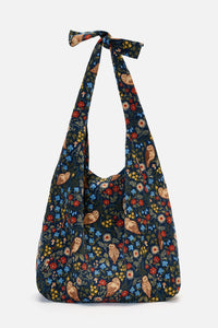 Princess Highway - Owl Cord Tie Tote Bag - teal