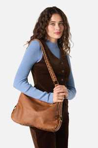 Princess Highway - Vintage Look Slouch Bag - tan