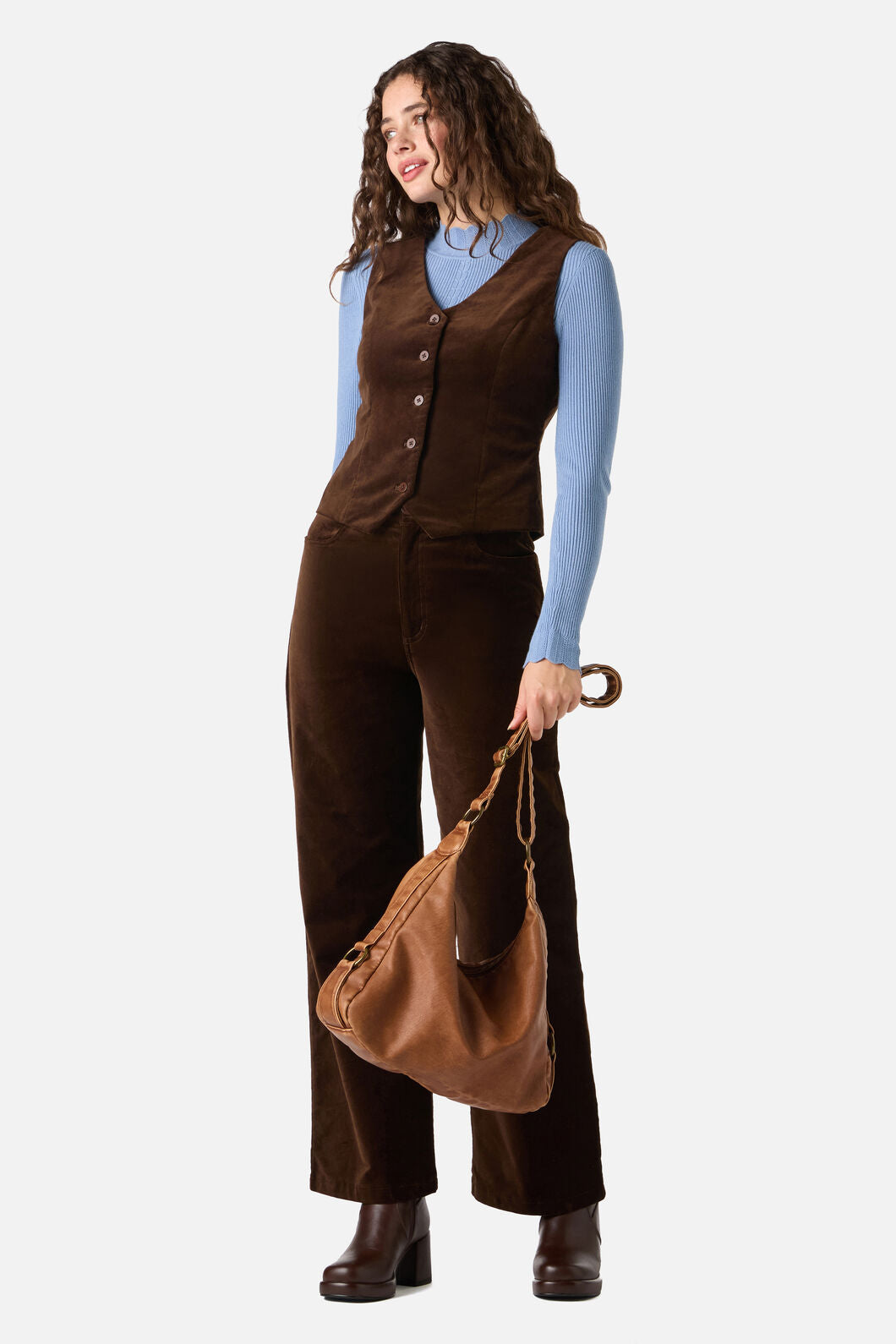 Princess Highway - Vintage Look Slouch Bag - tan