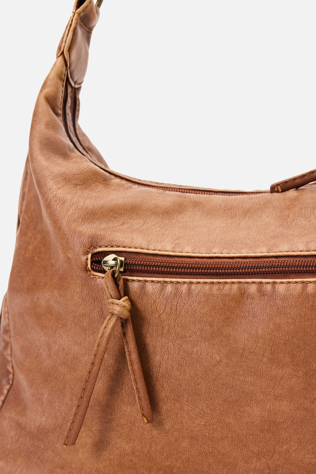 Princess Highway - Vintage Look Slouch Bag - tan