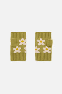 Princess Highway - Daisy Knit Gloves - green