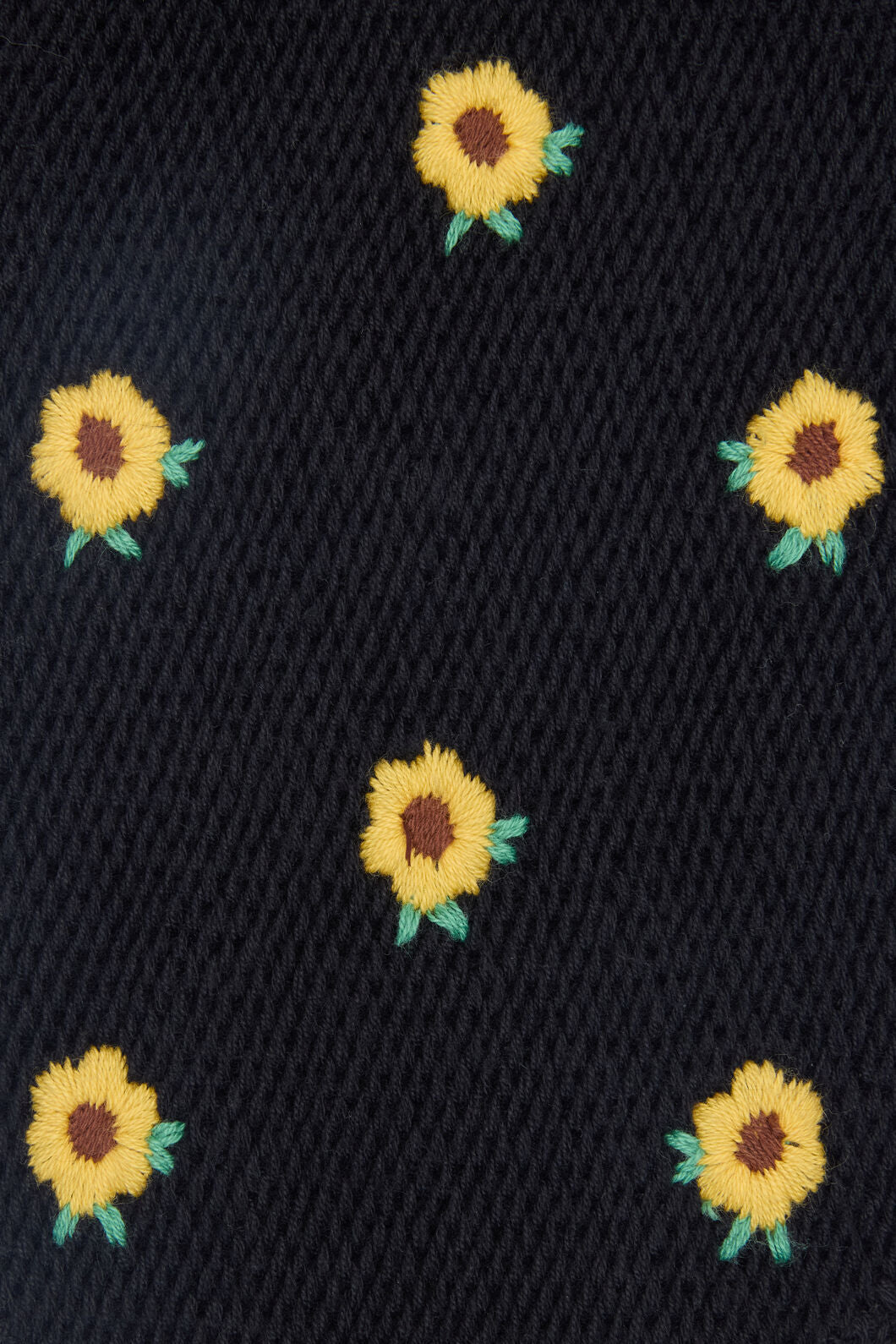 Princess Highway - Sunflower Knit Head Scarf - black