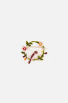 Princess Highway - Bird Wreath Brooch - multi