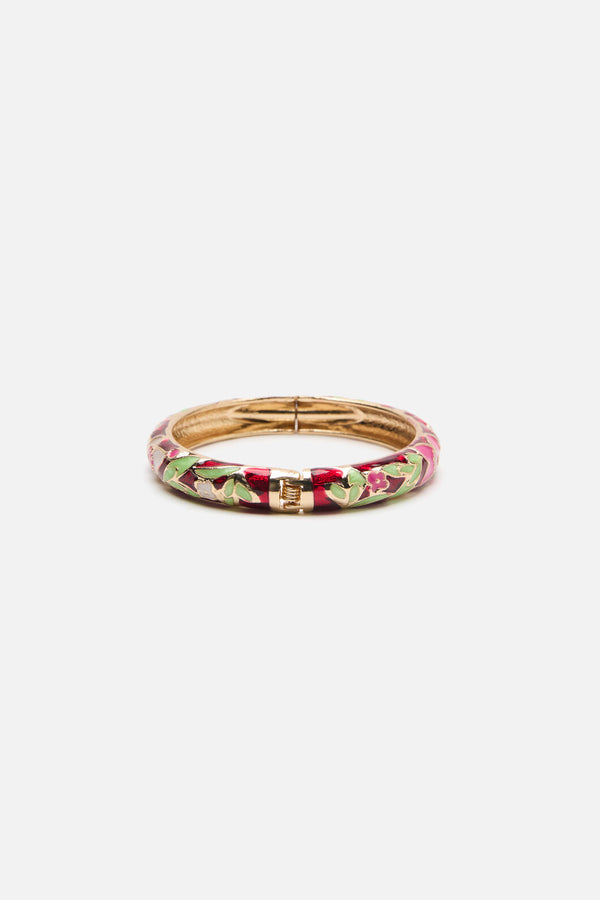 Princess Highway - Plum Floral Bangle - plum