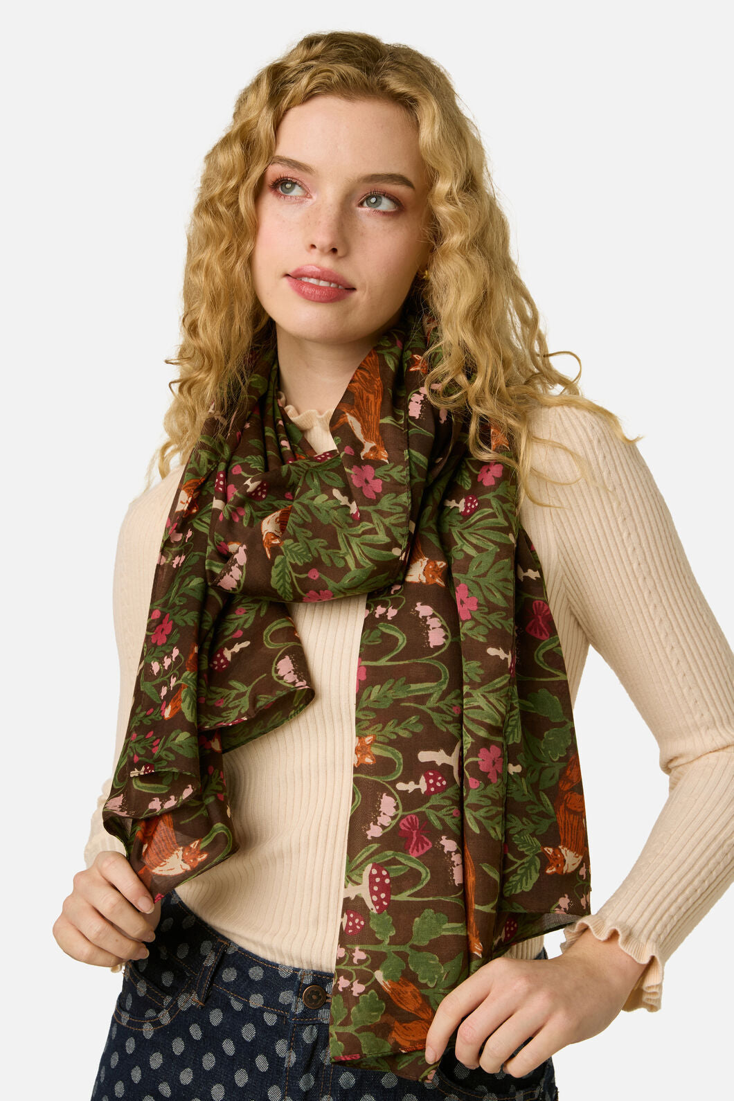 Princess Highway - Fox Soft Scarf - chocolate