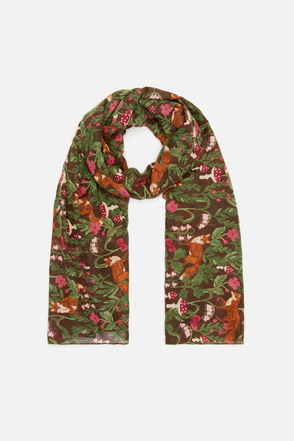 Princess Highway - Fox Soft Scarf - chocolate