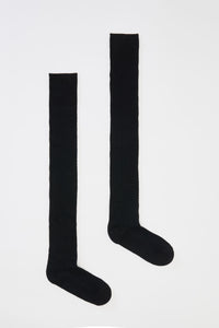 Princess Highway - Black Over The Knee Socks - black
