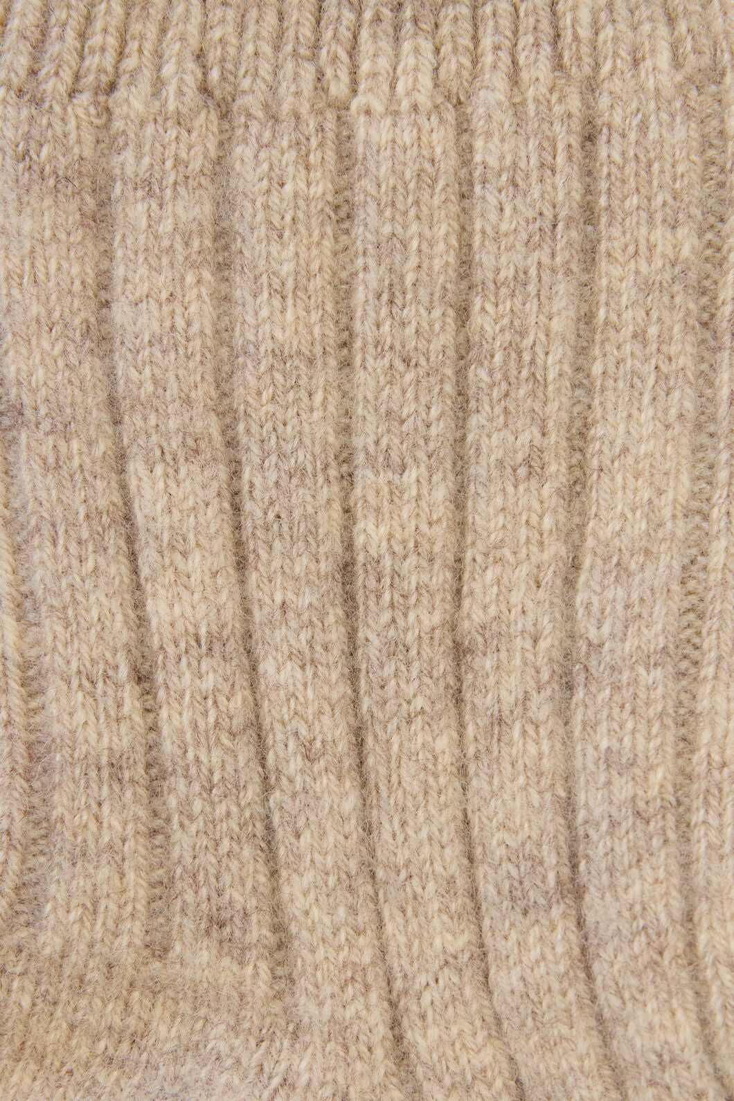 Princess Highway - Cream Warm Wool Rib Socks - cream