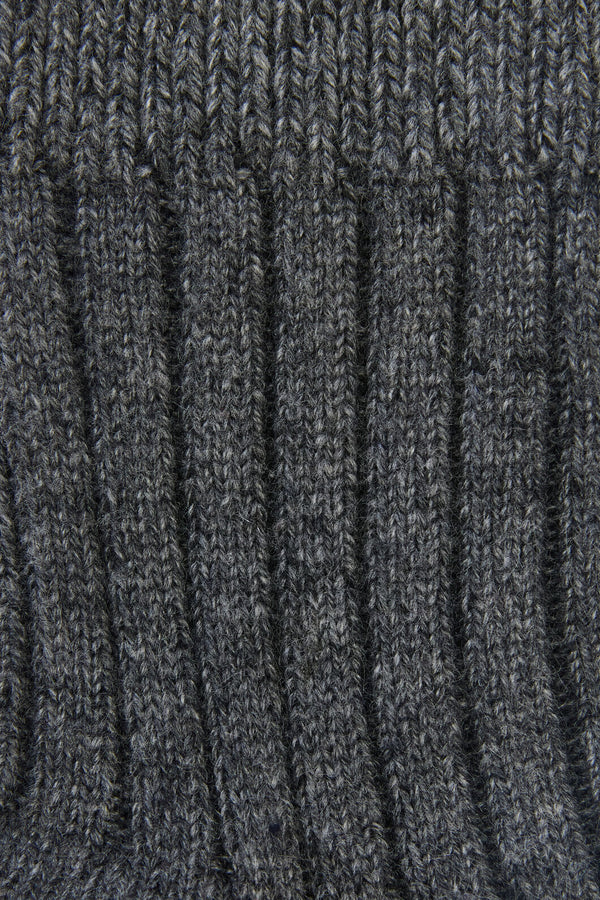 Princess Highway - Grey Warm Wool Rib Socks - grey